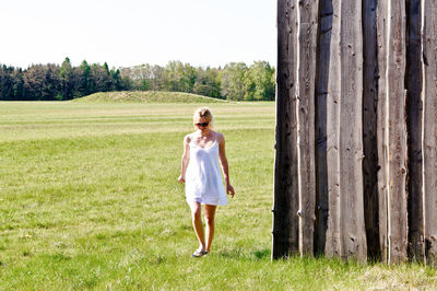 Woman in a field