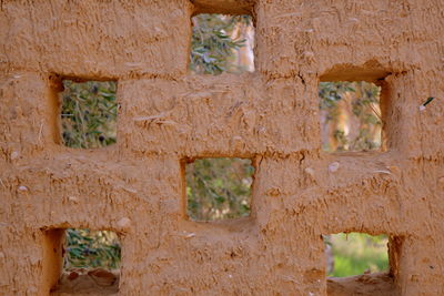 Full frame shot of old building