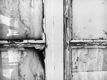 Full frame shot of weathered door