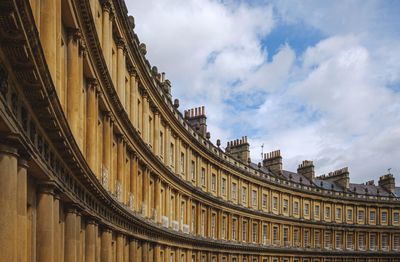 Low angle view of historical building against sky