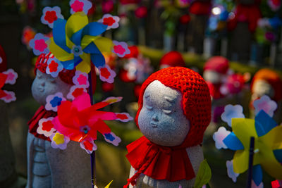 Close-up of christmas decorations