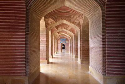 Architectural view of mosque indoor