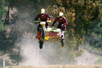 People riding motorcycle