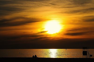 Scenic view of sunset against sky