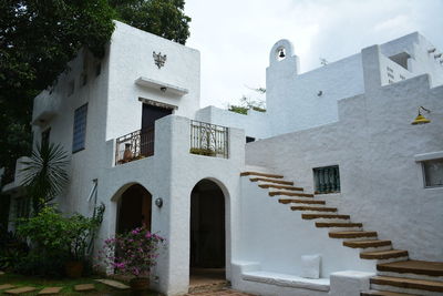 Low angle view of building against sky