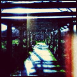 Street lights on road