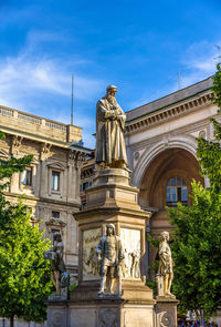 Low angle view of historical building