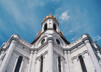 Low angle view of church against sky