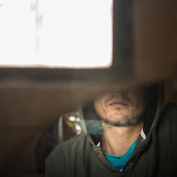 Portrait of man wearing sunglasses