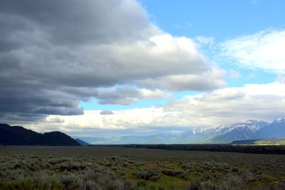 Scenic view of cloudy sky