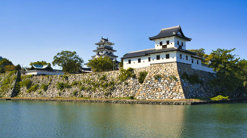 View of building imabari castle