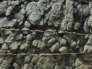 Full frame shot of stone wall