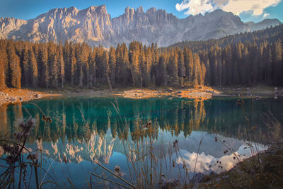 Lake carezza , alto adige , italy