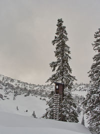 Snow covered mountain against sky