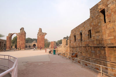 View of historical building against clear sky