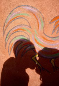 Close-up of graffiti on wall