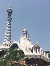 Low angle view of historical building against sky