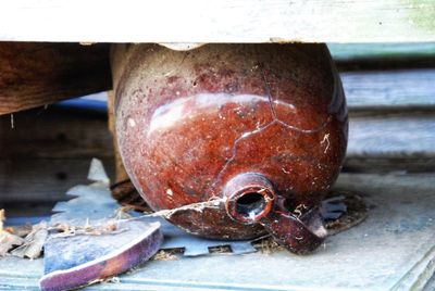 Close-up of rusty metal