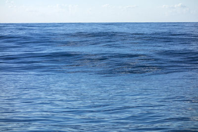 View of calm blue sea