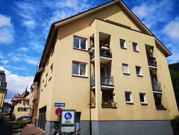 Low angle view of building against sky