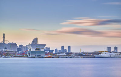 Buildings in city at waterfront