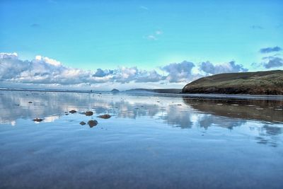 Scenic view of sea against sky