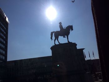 Low angle view of statue