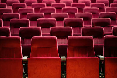 Full frame shot of empty seats