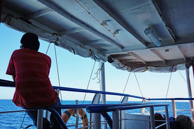 People standing on boat