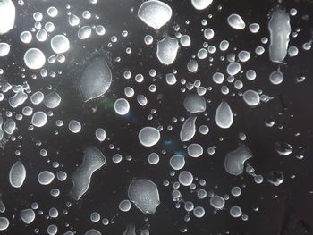 Full frame shot of wet bubbles