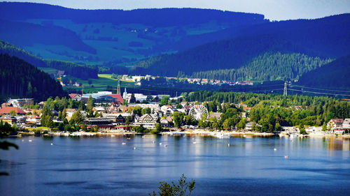 View of city at waterfront