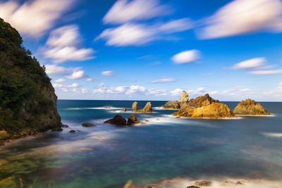 Scenic view of sea against sky