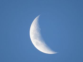 Close-up of moon against clear sky