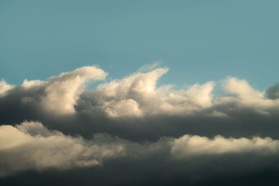 Low angle view of clouds in sky