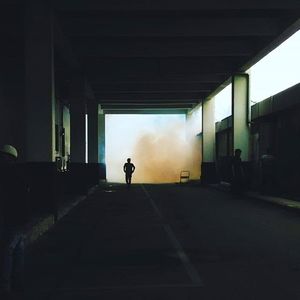 Woman standing in building