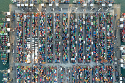 Aerial view of commercial dock