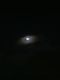 Low angle view of moon at night