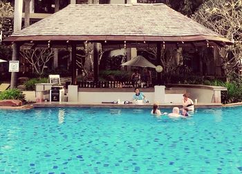 Swimming pool in resort