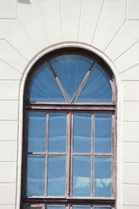 Low angle view of window on building