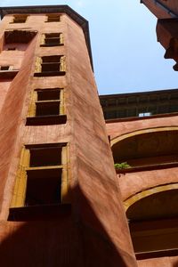 Low angle view of building against sky