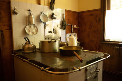 A beautiful, historic furniture in interior. old room with furniture.