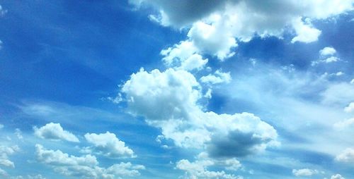 Low angle view of clouds in sky