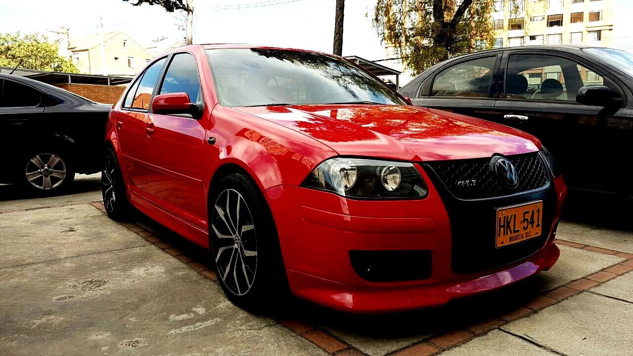 RED CAR PARKED