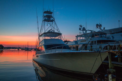 Fishing boat at sunrise 