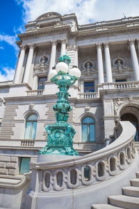 Low angle view of historic building against sky