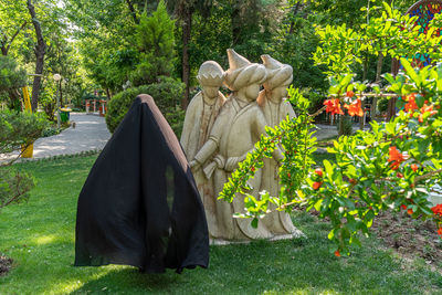 Statue in park