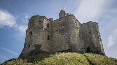 Low angle view of castle against sky