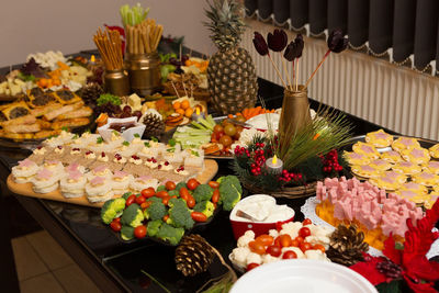 Various vegetables on table