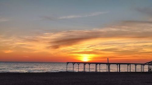 Azov sea. perfect sunset 