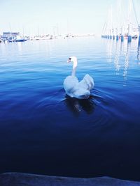 Boats in calm sea